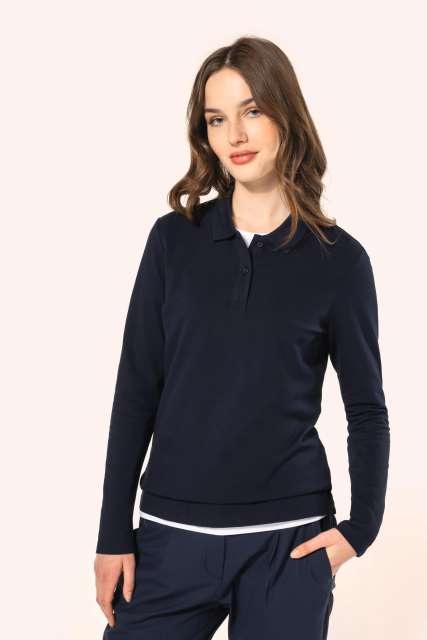 KARIBAN PREMIUM PK203 ŽENSKA SUPIMA® POLO MAJICA DUGIH RUKAVA