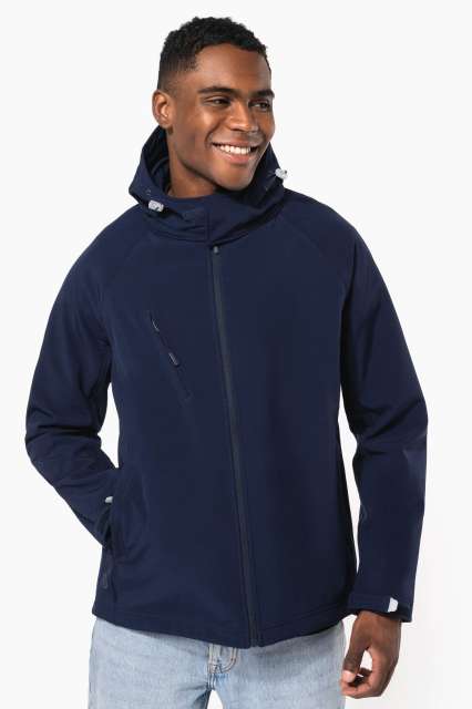 KARIBAN KA413 MUŠKA SOFTSHELL JAKNA S ODVOJIVOM KAPULJAČOM