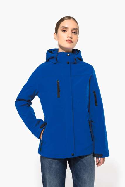 KARIBAN KA651 ŽENSKA PODSTAVLJENA SOFTSHELL PARKA S KAPULJAČOM