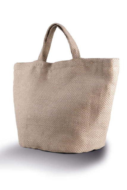 KIMOOD KI0227 TORBA OD 100% PRIRODNE JUTE BOJANE U PREĐI