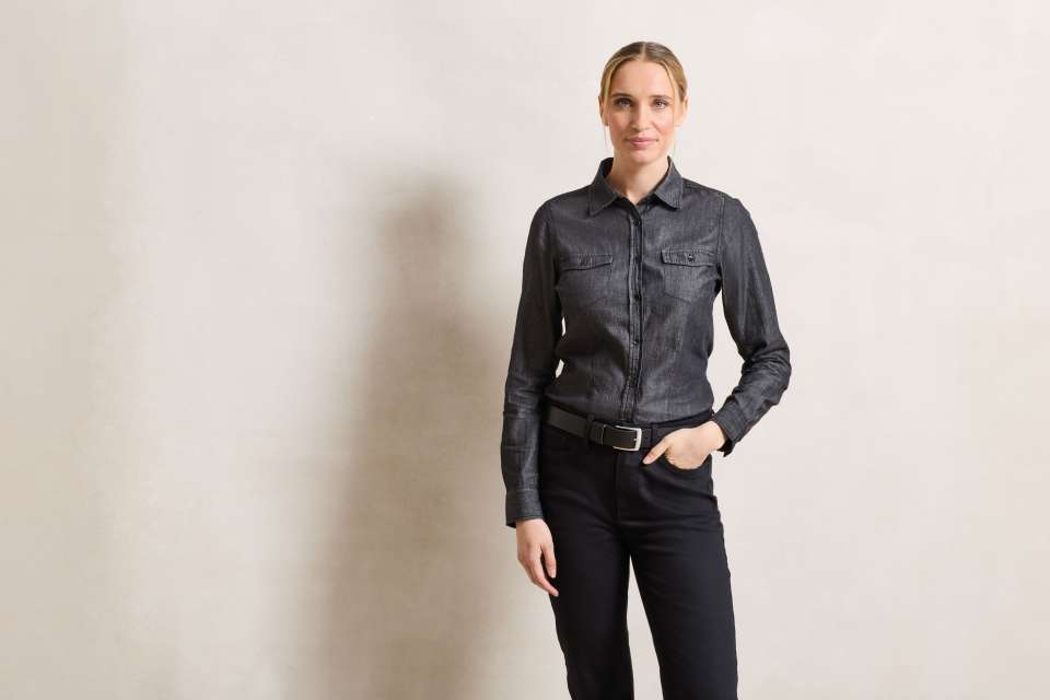 PREMIER PR322 ŽENSKA TRAPER KOŠULJA S JEANS ŠAVOVIMA
