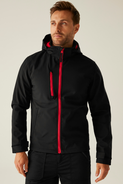 REGATTA RETRA701 VENTURER TROSLOJNA SOFTSHELL JAKNA S KAPULJAČOM, ZA TISAK